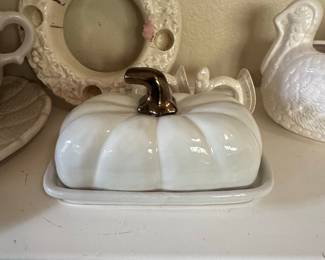White Ceramic Farmhouse Animal & Seasonal Decor Set