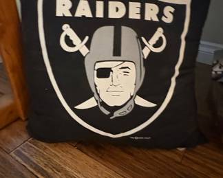 Las Vegas Raiders NFL Football Pillow