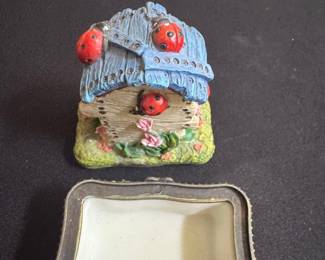 Ladybug House Trinket Box