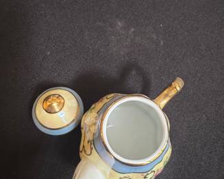 D.N. & E.I. Porcelain Teapot Figurine