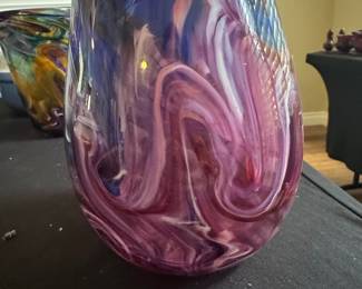 Murano Style Art Glass Vase