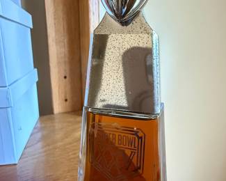 Super Bowl XXV Commemorative Crystal Lombardi Trophy Decanter
