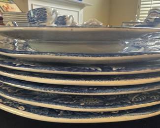 Liberty Blue "Old North Church" Ironstone Plates