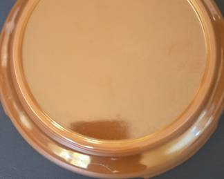 Fire-King Peach Lustre Divided Serving Dish