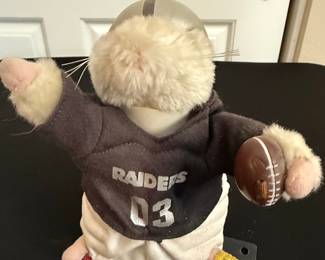 Gemmy Animated "Dancing Hamsters" Las Vegas Raiders Plush Toy