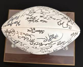 Autographed NFL Football - Multiple Player Signatures