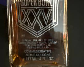 Super Bowl XXV Commemorative Crystal Lombardi Trophy Decanter