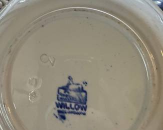 Blue Willow Pattern China Plates