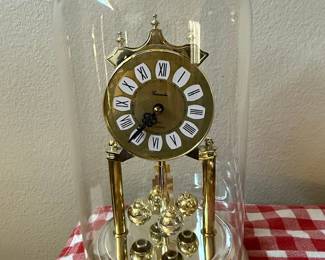 Concordia Anniversary Clock with Glass Dome