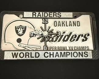 Oakland Raiders Super Bowl XV World Champions License Plate Frame
