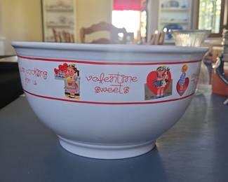 Vintage Valentine Sweets Mixing Bowl