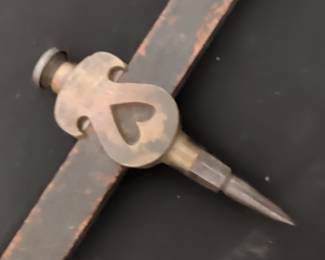 Vintage Brass Beam Compass with Scribe Points