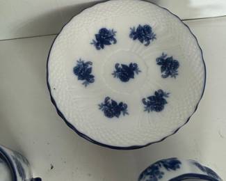 Flow Blue Porcelain Tea Set