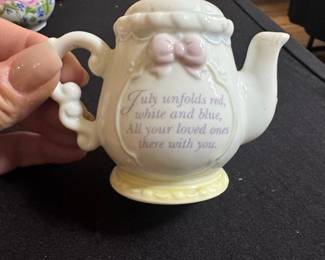 Precious Moments "July" Teapot