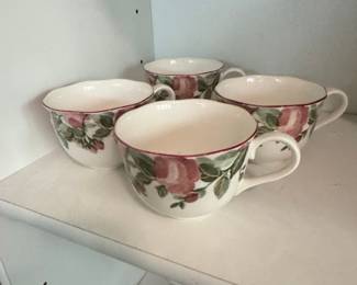 Nikko Tableware Precious Rose Pattern Teacups