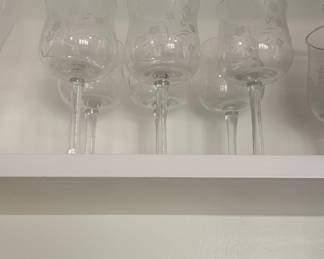 Princess House Heritage Crystal Wine Glasses