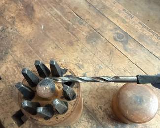 Vintage Auger Bit Set in Wooden Case