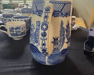 Blue Willow Pattern Pitcher