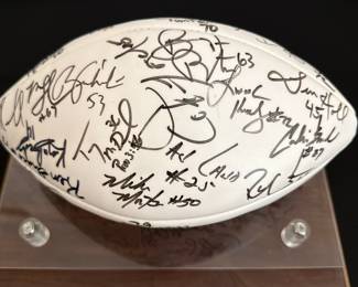 Autographed NFL Football - Multiple Player Signatures