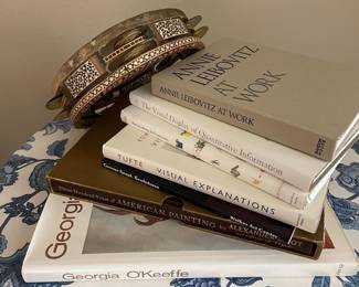 Art Coffee Table Books, Egyptian Wooden Rik Tambourine