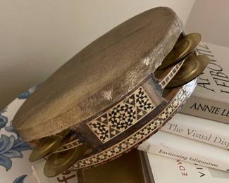 Egyptian Wooden Rik Tambourine