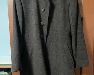 Men's Grey Single Breasted Wool Coat Made for Nordstrom by Jacob Siegel Compny