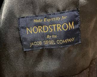Men's Grey Single Breasted Wool Coat Made for Nordstrom by Jacob Siegel Compny