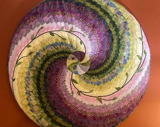 Large Round Quilted Wall hanging With Impact
