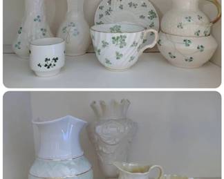 Delicate Belleek Irish Porcelain And More
