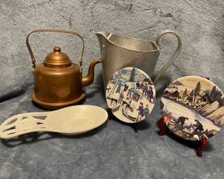 Finland Arcadia Small Plates And Copper Kettle