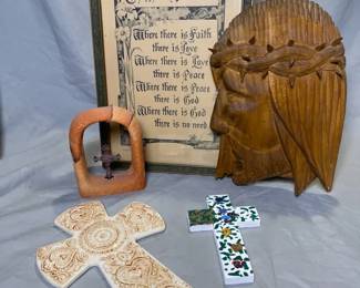 Polish Hand Carved Jesus And Other Religious Art