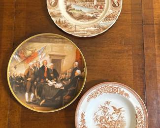 Commemorative English American Plates