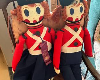 Handcrafted toy soldier dolls - made by master dollmaker