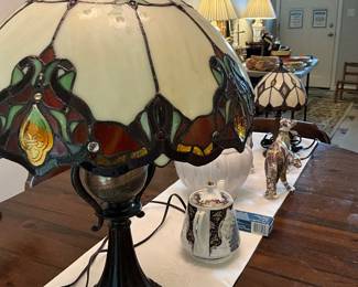Lamps, dining table