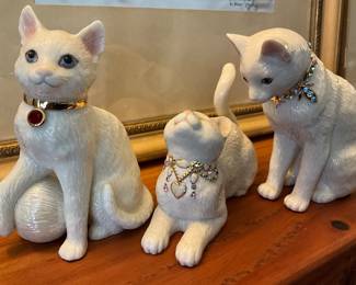 Lenox porcelain cat figurines