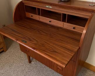 EGON OSTERGAARD MID CENTURY ROLL TOP DESK  