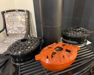 CAST IRON WOOD STOVE STEAMERS