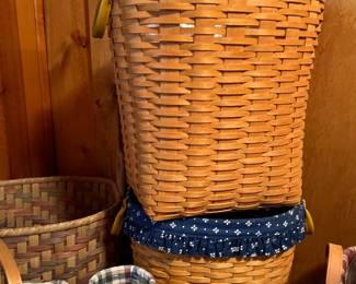 ROOM OF VINTAGE LONGABERGER BASKETS - EXCELLENT CONDITION