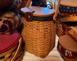 ROOM OF VINTAGE LONGABERGER BASKETS - EXCELLENT CONDITION