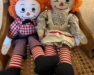 VINTAGE RAGGEDY ANN AND ANDY