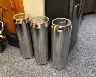 4 IN TOTAL - SOLD SEPARATELY - POP CAN LOOK LARGE TRASH CANS