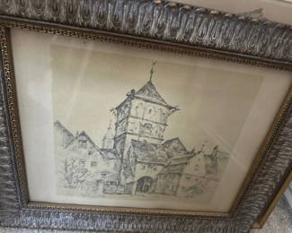 Framed sketch