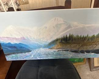 Mountain landscape artwork