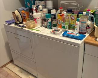 Washer & Dryer, Cleaning supplies