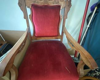 Ornate throne-style chair