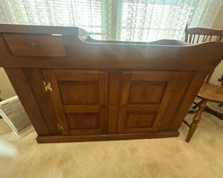 Vintage dry sink cabinet