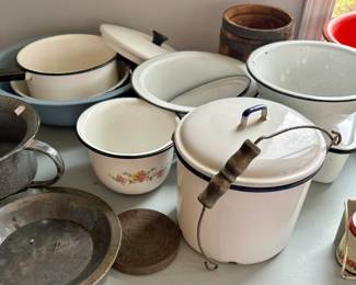 Vintage enamelware