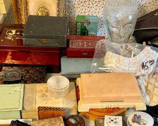 Vintage jewelry boxes
