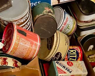 Vintage tins