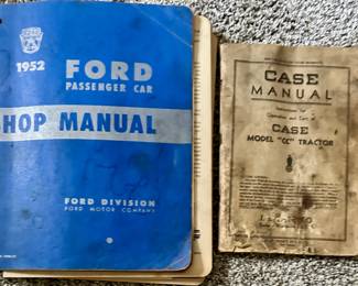 Vinage Ford Car Tractor manuals